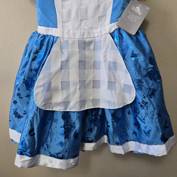 DISNEY STORE Alice in Wonderland Costume Dress Blue Girls 11/12 NEW NWT - Picture 6 of 11